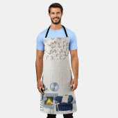 ブルー&タンホメイ冬のシーン エプロン (着用した状態)