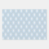 ブルー&タン男の赤ちゃんパターン ラッピングペーパーシート (正面2)