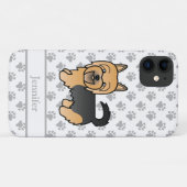 ブルー&タン オーストラリアン・テリア かわいいキャラクター 犬 Case-Mate iPhoneケース (裏面(横))