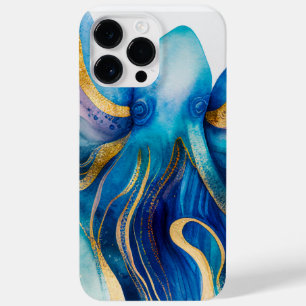 ブルー ターコイズ ゴールド たこ Case-Mate iPhone 14 P Pro Maxケース