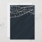 ブルー&ダイアモンドグラマースパークルパーティの招待状 招待状 (裏面)