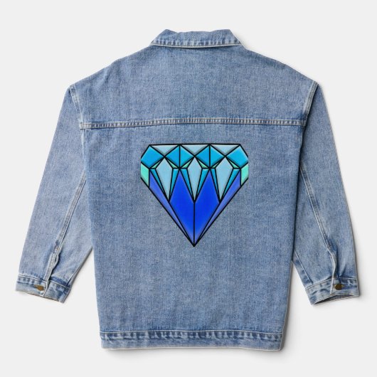 ブルー ダイヤモンド 💎 デニム ジャケット 🧥 (裏面)