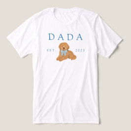 ブルー・ダダ・ゴールデンドゥードル・パピー・バースデー トライブレンドTシャツ