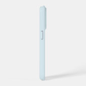 ブルー ティール モダン ミニマリスト モノグラム iPhoneケース (右側面)