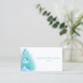 ブルー・テイル霊水の雫 レイキ ヨガ 禅 名刺 (スタンド正面)