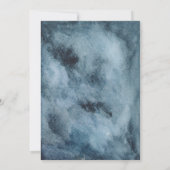 ブルー | テラコッタオボーイ秋フローラベビーシャワー 招待状 (裏面)