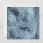 ブルー | テラコッタオボーイ秋フローラベビーシャワー 招待状 (裏面)