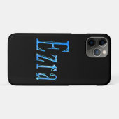 ブルー デザイン エズラ 名前 Case-Mate iPhoneケース (裏面(横))