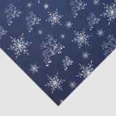 ブルー，トナカイ，スター，スター，スノーフレーク，クリスマス 薄葉紙 (詳細)