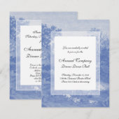 ブルー トワ・ド・ジュイ フレンチカントリー シャビーエレガンス 招待状 (正面/裏面)