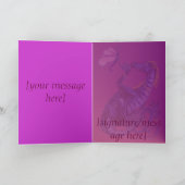 ブルー・ドラゴン・アンド・バタフライ・カード カード (内部)