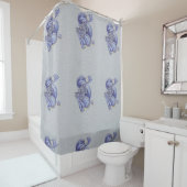 ブルー·ドラゴン シャワーカーテン (インサイチュ)