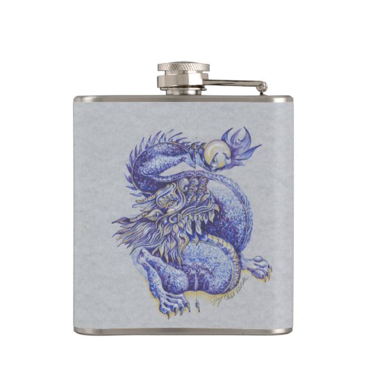 ブルー·ドラゴン フラスク (裏面)
