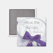 ブルー・ドリーム 結婚式の日程を知らせるマグネット マグネット (正面/裏面)