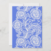 ブルー ドレス下着 & プロセッコ ブライダルシャワー 招待状 (裏面)