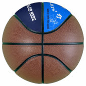 ブルー・ネーパーソナライズされたム・チームがバスケットボールをスター バスケットボール (右)