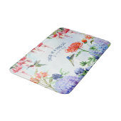 ブルー·ハイドランゲア·フローラ·トゥデイ·ア·グッド·デイ·ガーデン バスマット (アングル)