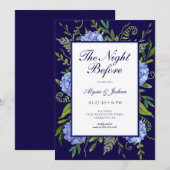 ブルー・ハイドレンジアの前夜祭 招待状 (正面/裏面)