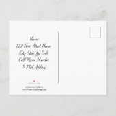 ブルー ハイドレンジアをマソンジャーに移しました ポストカード (裏面)