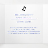 ブルー ハイドレンジア ウェディングの詳細 三つ折り案内状 (内部中)