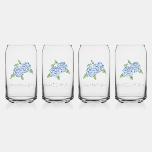 ブルー ハイドレンジア クラシック コースト ブライズ シャワー ガラス缶 (正面)