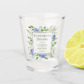 ブルー ハイドレンジア リハーサル ディナー ショットグラス (正面)