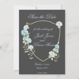 ブルー ハイドレンジア Save the Date 案内状