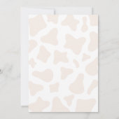 ブルー ハイランド コウ ベイビー シャワー 招待状 (裏面)