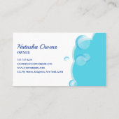 ブルー ハウス クリーニング サービス 家事 サービス 名刺 (裏面)