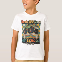 ブルー ハッピ ー100日目の登校日 Tシャツ