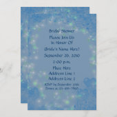 ブルー ハーツ スパークリー ライツ ブライダル シャワー 招待状 (正面/裏面)