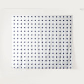 ブルー ハート パターン タペストリー (正面(横))