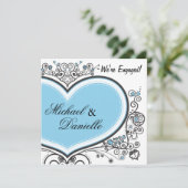 ブルー ハート 招待状 (スタンド正面)