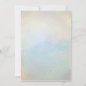 ブルー&バイオレットフローラ水彩結婚式招待状 招待状 (裏面)