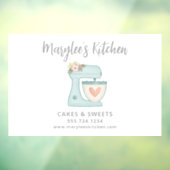 ブルー バーケリー パティシエ ビジネス ウィンドウ クリング ウィンドウサイン (シート3)