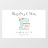 ブルー バーケリー パティシエ ビジネス ウィンドウ シール ウィンドウサイン (シート)