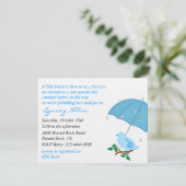 ブルー・バード・スプリンクル・シャワー招待状 招待状 (スタンド正面)