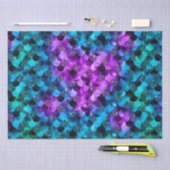 ブルー&パープルグリッター海グラマーマーメイはかりで測ド 薄葉紙 (クラフト)