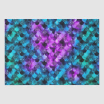 ブルー&パープルグリッター海グラマーマーメイはかりで測ド