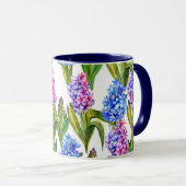 ブルー&パープルヒアシンスフローラ マグカップ (正面右)