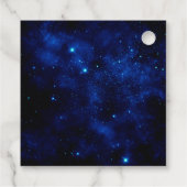 ブルー&パープルフローラピーコック誕生日 フェイバータグ (裏面)