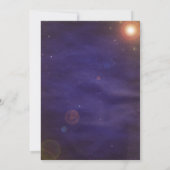 ブルー&パープルレーザーラベル招待状 招待状 (裏面)