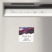 ブルー&パープル宇宙&スターズモダンアゲート結婚ズ マグネット (インサイチュ (食洗機))