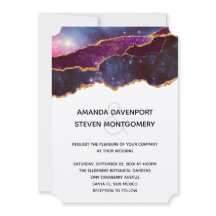 ブルー&パープル宇宙&スターモダンズ結婚