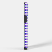 ブルー&パープル電ストライプの気レトロ iPhoneケース (右側面)