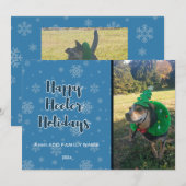 ブルー・ヒーラー・ホリデー２枚の写真 シーズンカード (正面/裏面)