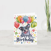 ブルー・ヒーラー 折り込みグリーティングカード カード (正面)