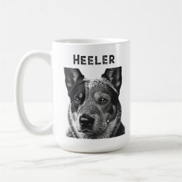 ブルー・ヒーラー 犬 コーヒーマグカップ