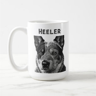 ブルー・ヒーラー 犬 コーヒーマグカップ