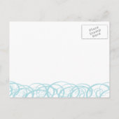 ブルー&ビューティフルスワールセーブ・ザ・デート案内 案内ポストカード (裏面)